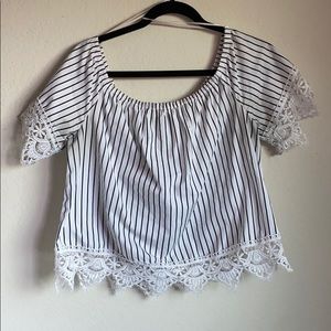 Off the shoulder blouse